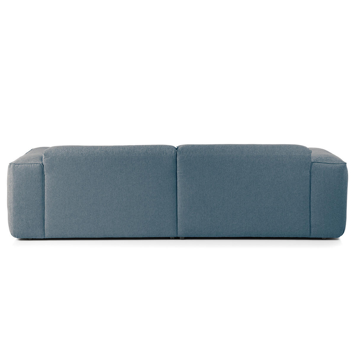 1,5-SITZER ECKSOFA mit Longchair - Blaugrau/Schwarz, Kunststoff/Textil (260/173cm) - home24