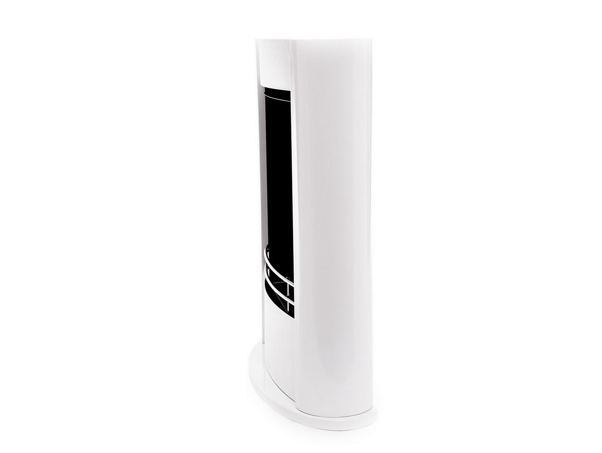 BIOETHANOL-KAMIN Weiß Bodenmodell inklusive 1 L Brennblock - Weiß, Metall (70/76/26cm) - Purline
