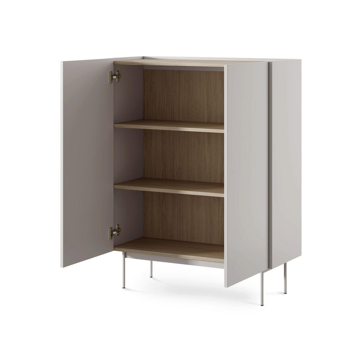 KOMMODE Bema Keramikrot - Rostfarben, Holzwerkstoff (97/122/37cm) - Pillovely