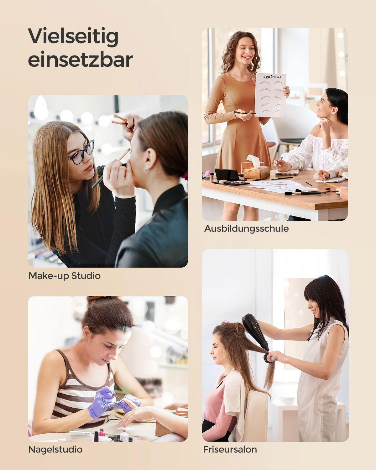 KOSMETIKKOFFER KAMPALA - Goldfarben, Kunststoff (24/79.3/34cm) - Hansiro