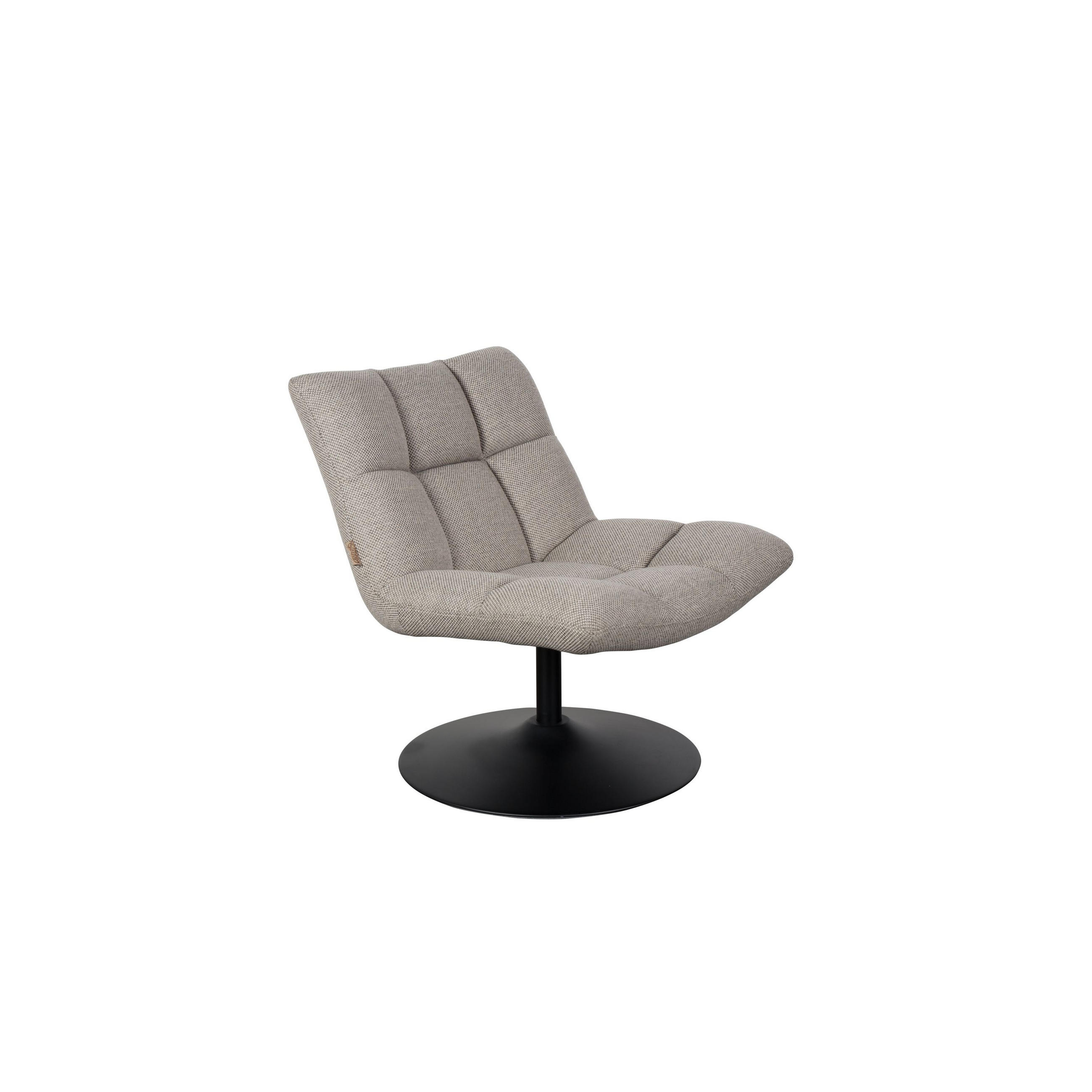 SESSEL Bar Bouclé Hellgrau - Grau, Textil (76/78/74cm) - Dutchbone