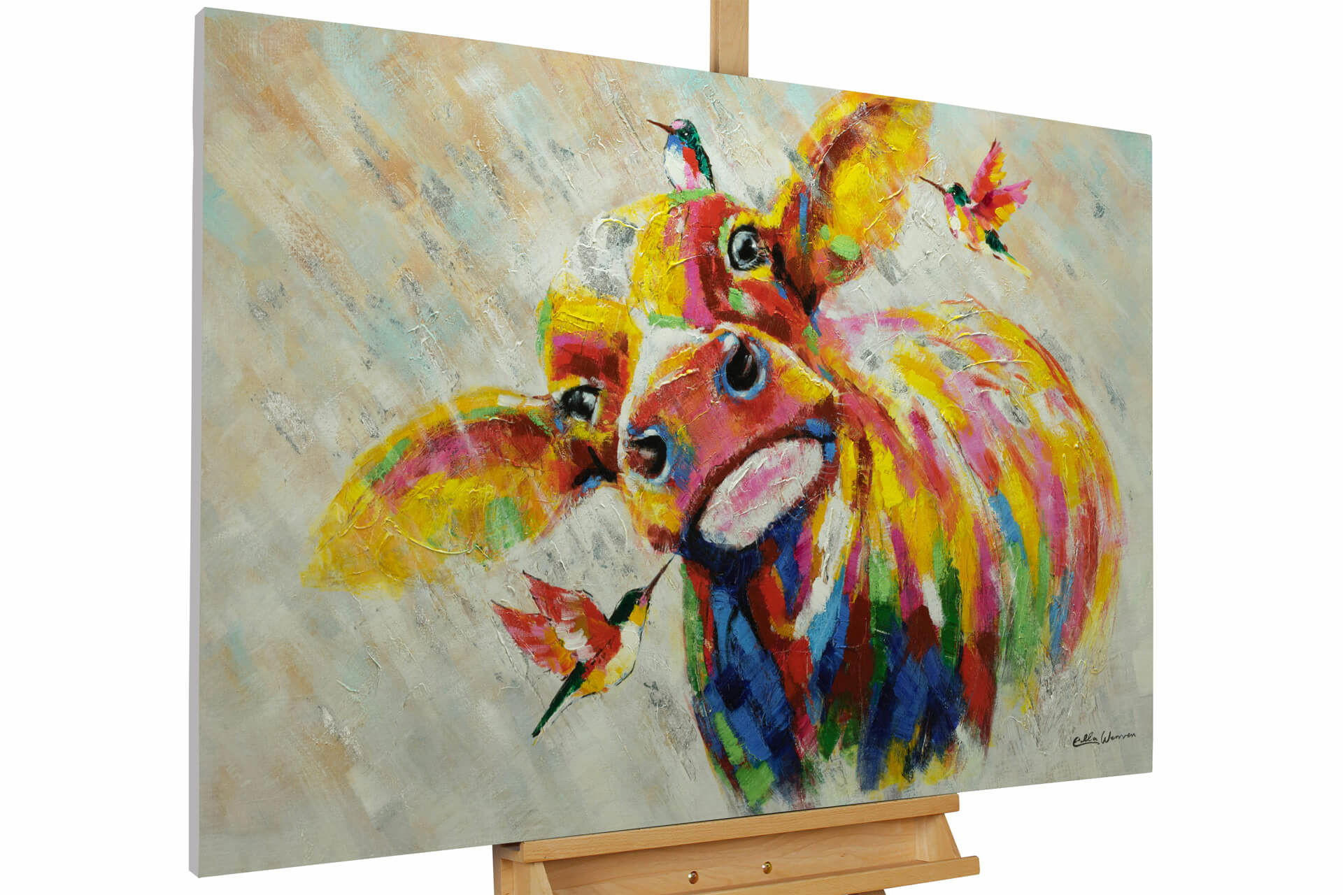 ÖLGEMÄLDE 120/80 cm - Multicolor, Holz/Textil (120/80cm) - KUNSTLOFT