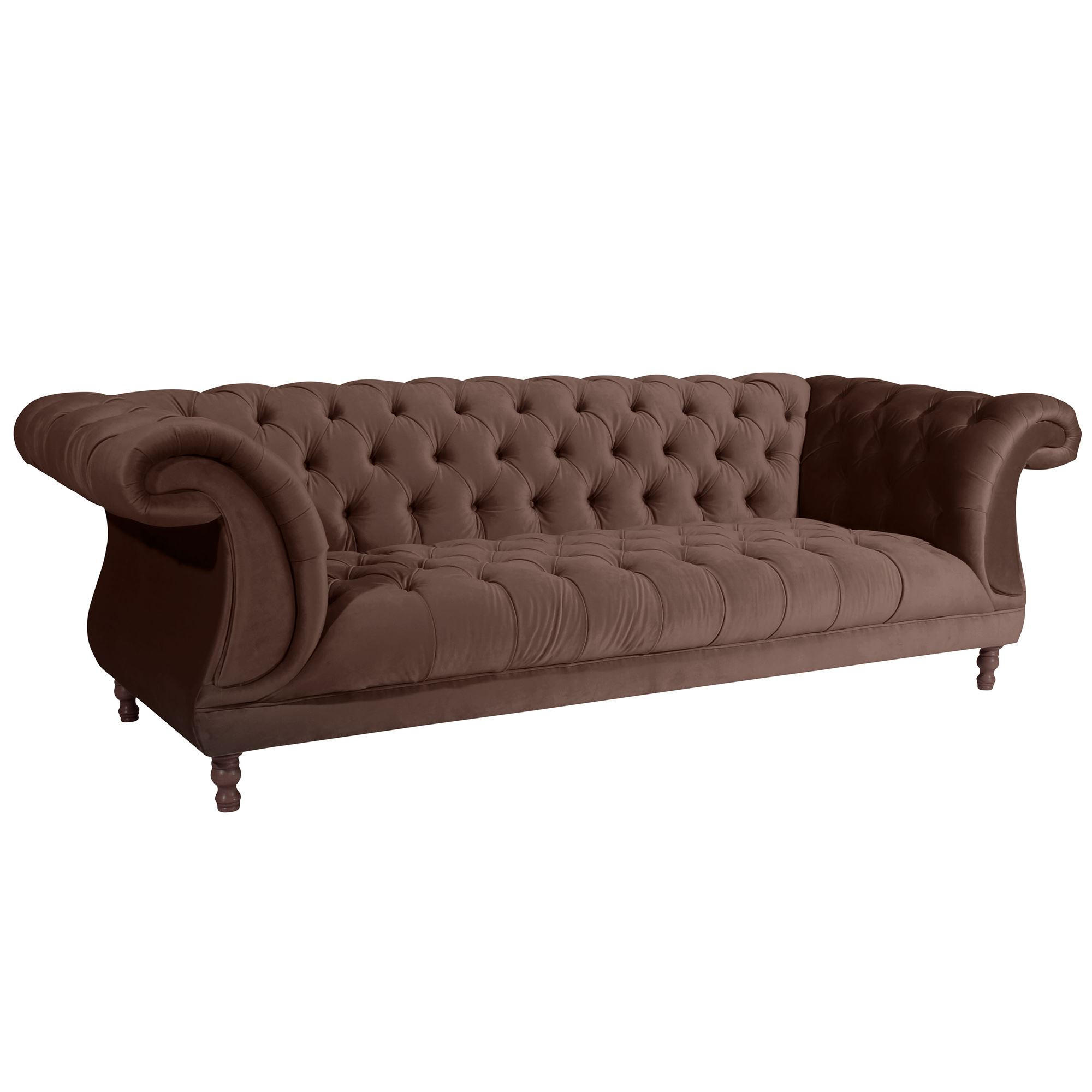 58aufmkessel Chesterfield Braun 253x80x100 cm