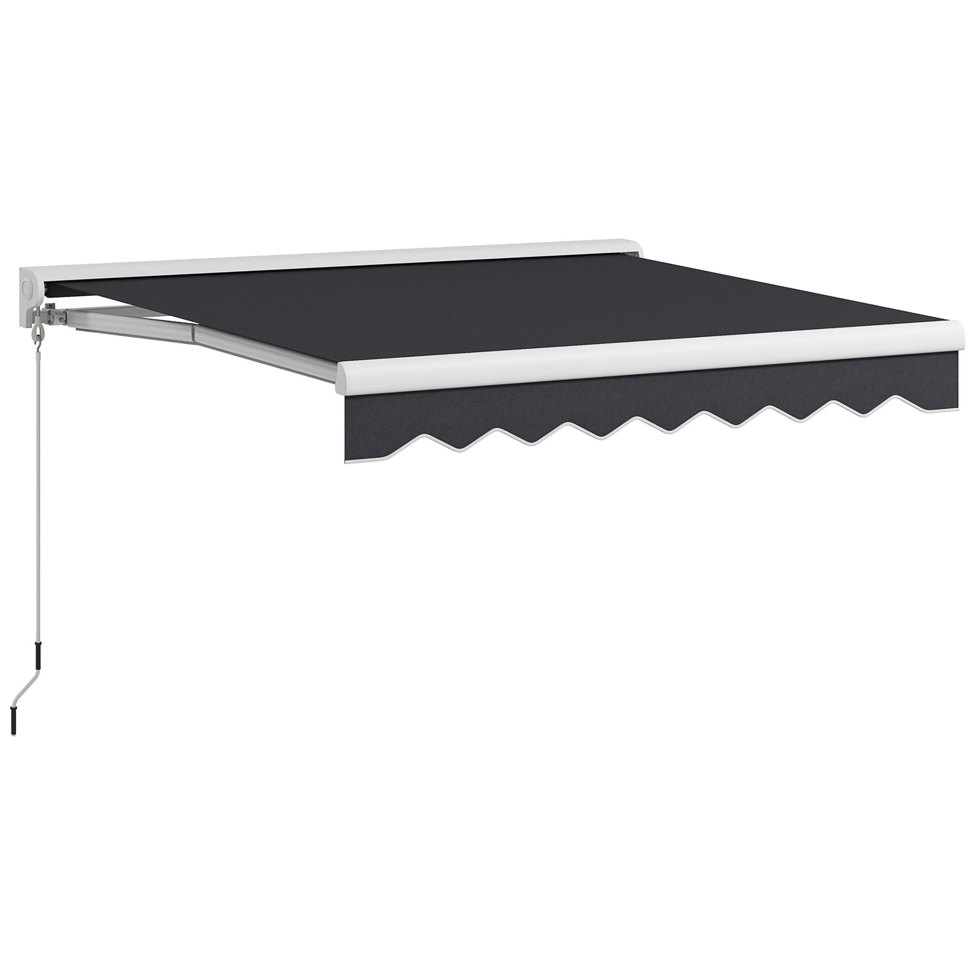 MARKISE, Sand, Aluminium, Polyester - Grau, Metall (250/150/200cm) - Outsunny