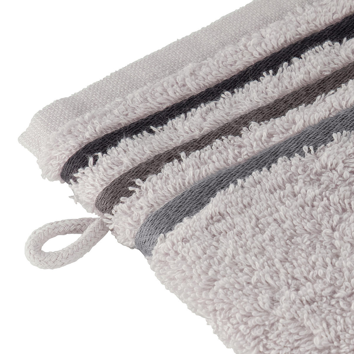 WASCHHANDSCHUHSET Skyline Color - 5-teilig - 16 x 22 cm - Hellgrau - Hellgrau, Textil (16/22cm) - SCHIESSER