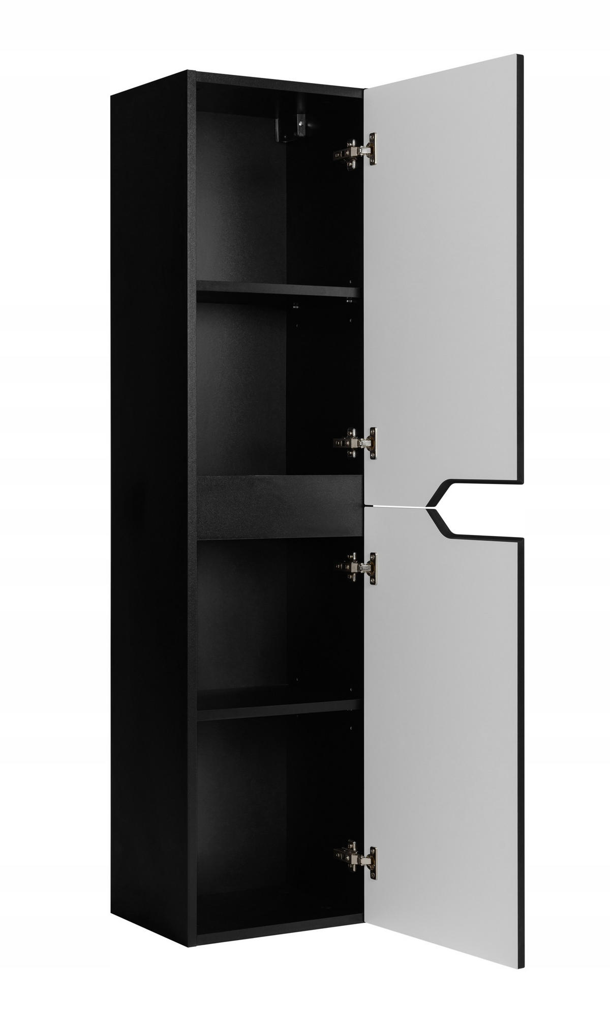 HÄNGESÄULE MODERN 136cm - Schwarz - Schwarz, Holzwerkstoff (35/136/27cm) - Rodan