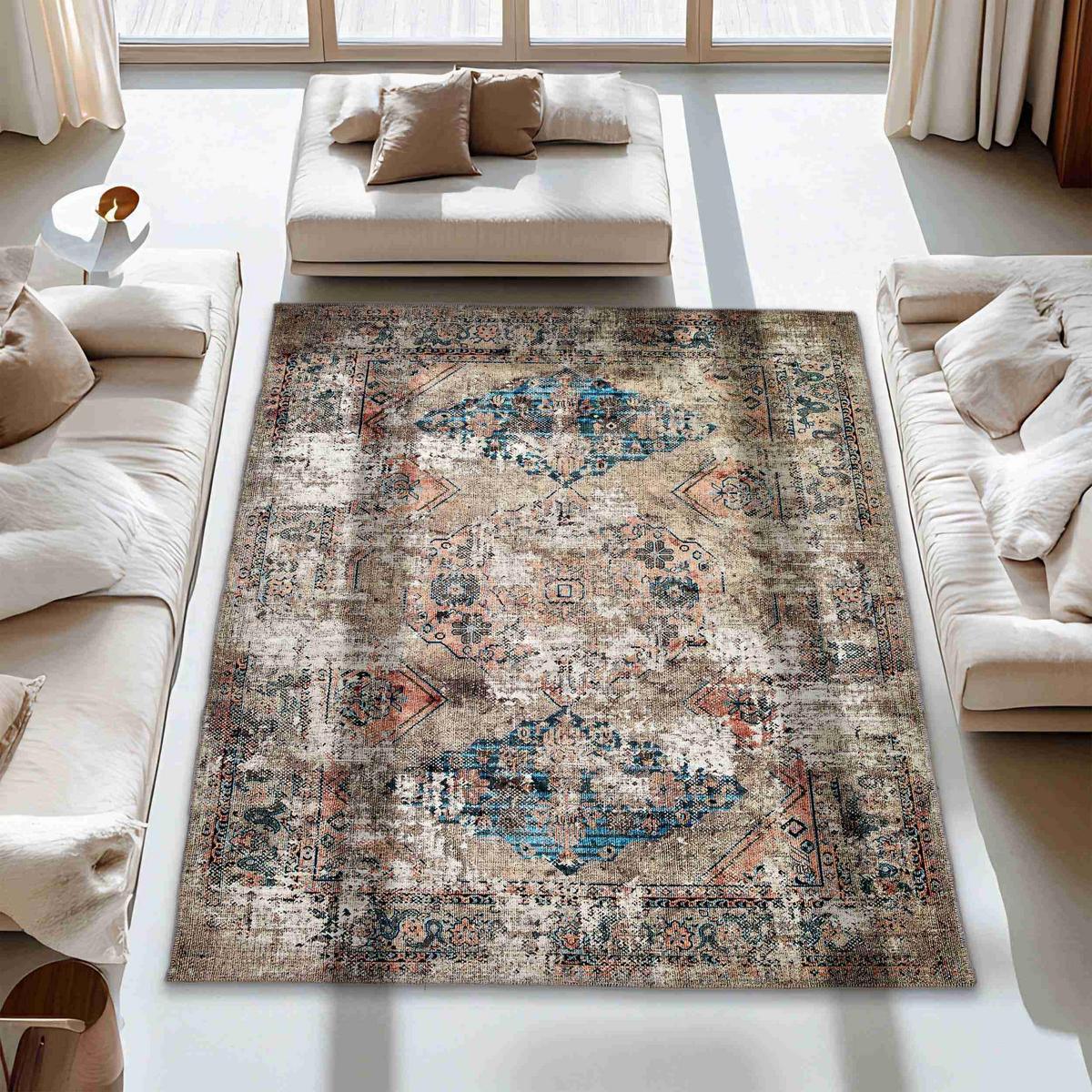 KURZFLORTEPPICH PIPER - Creme, Textil (120/180cm) - Astra