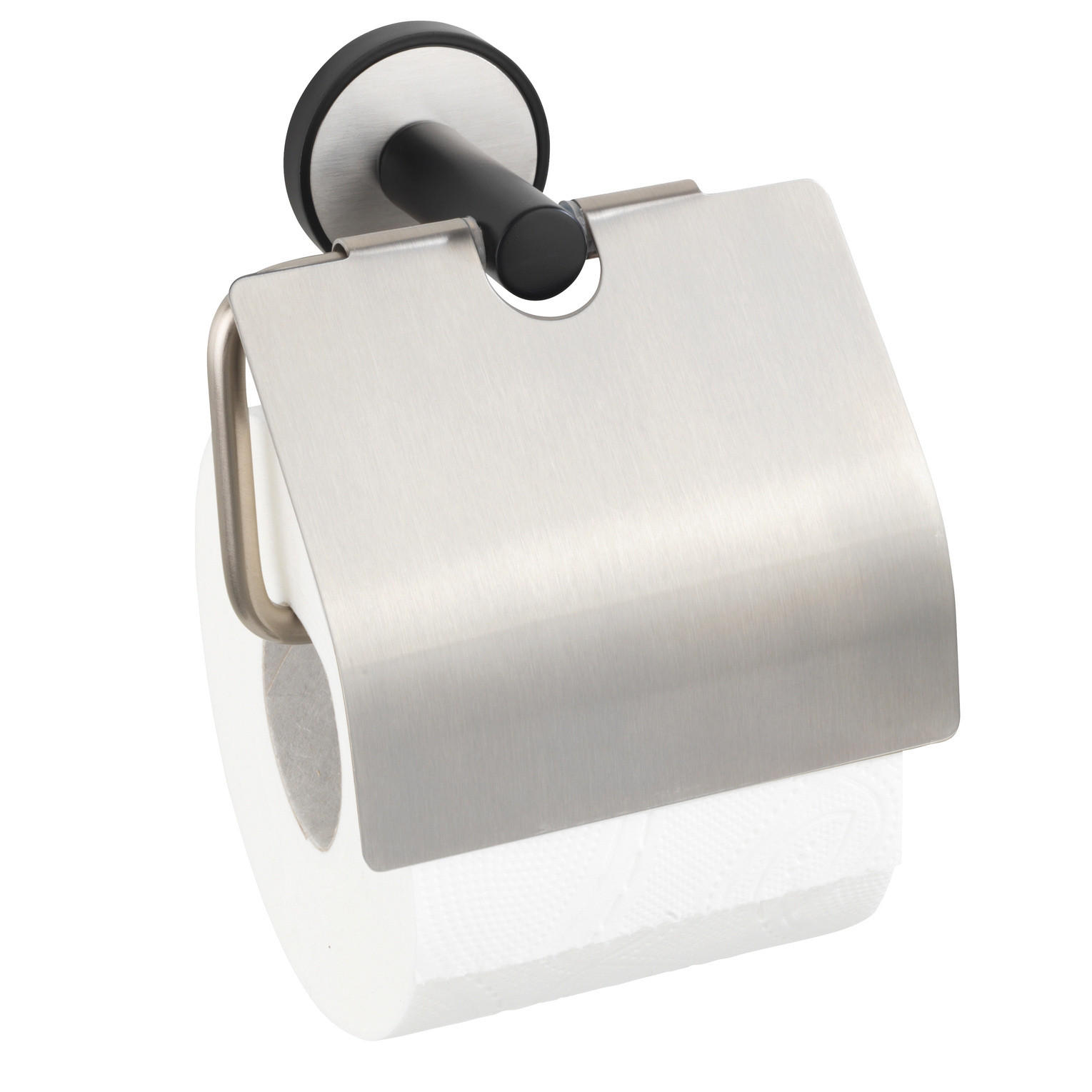 Wenko Toilettenpapierhalter Silber 14.5x12.5x6.5 cm