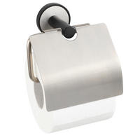 TOILETTENPAPIERHALTER mit Deckel Undine 6,5/14,5/12,5 cm - Silberfarben, Metall (14.5/12.5/6.5cm) - Wenko