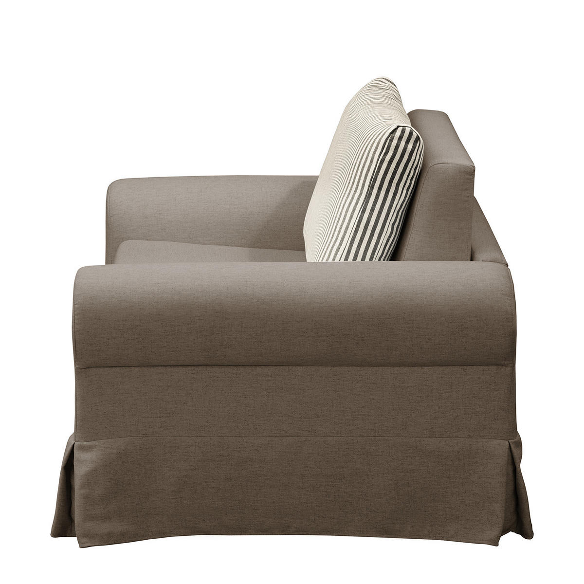 SCHLAFSESSEL mit Husse - Taupe, Textil (125/90/90cm) - home24