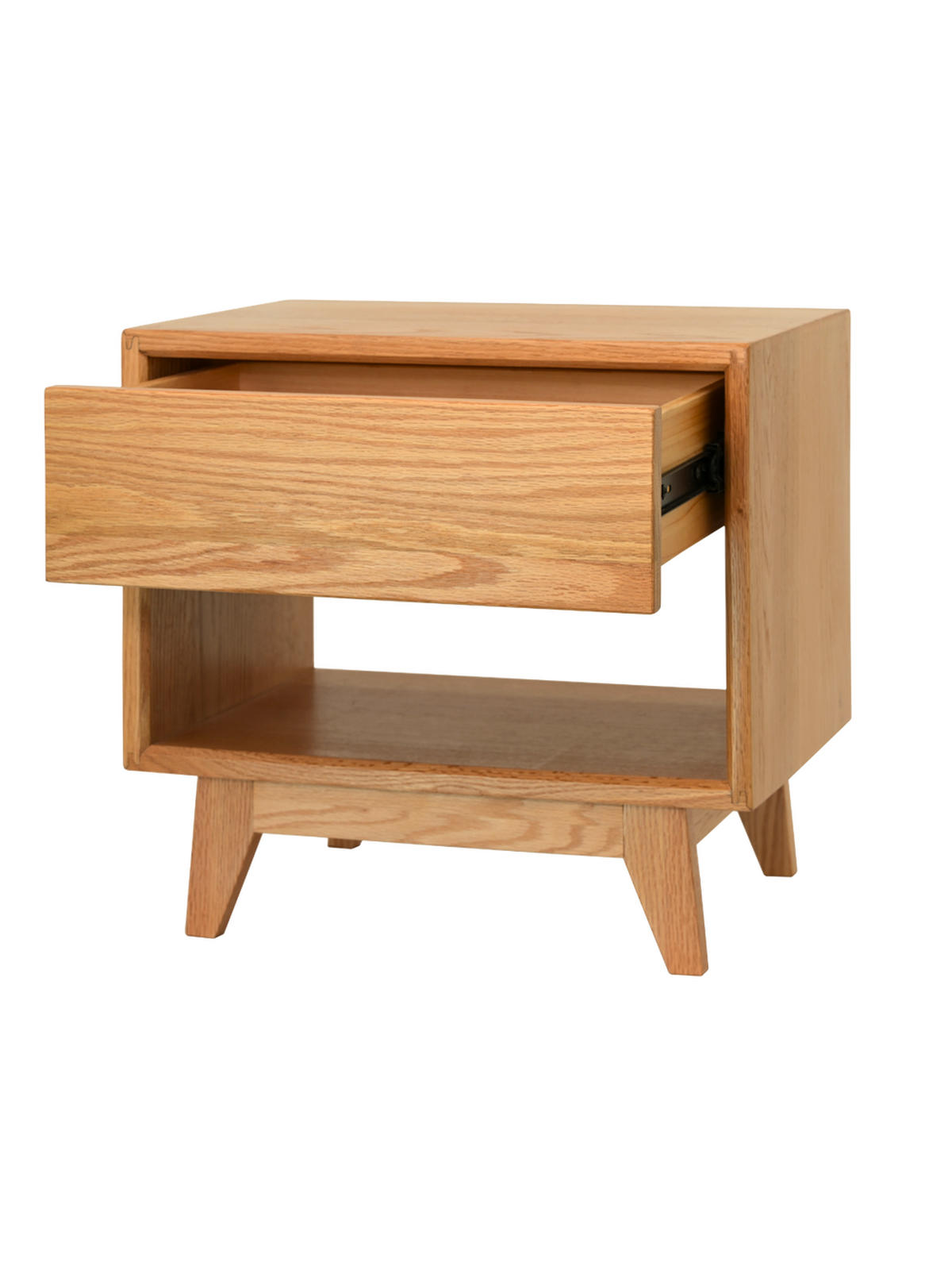 NACHTSCHRANK mit Schublade - Eichefarben, Holz (46/44/34cm) - holz4home