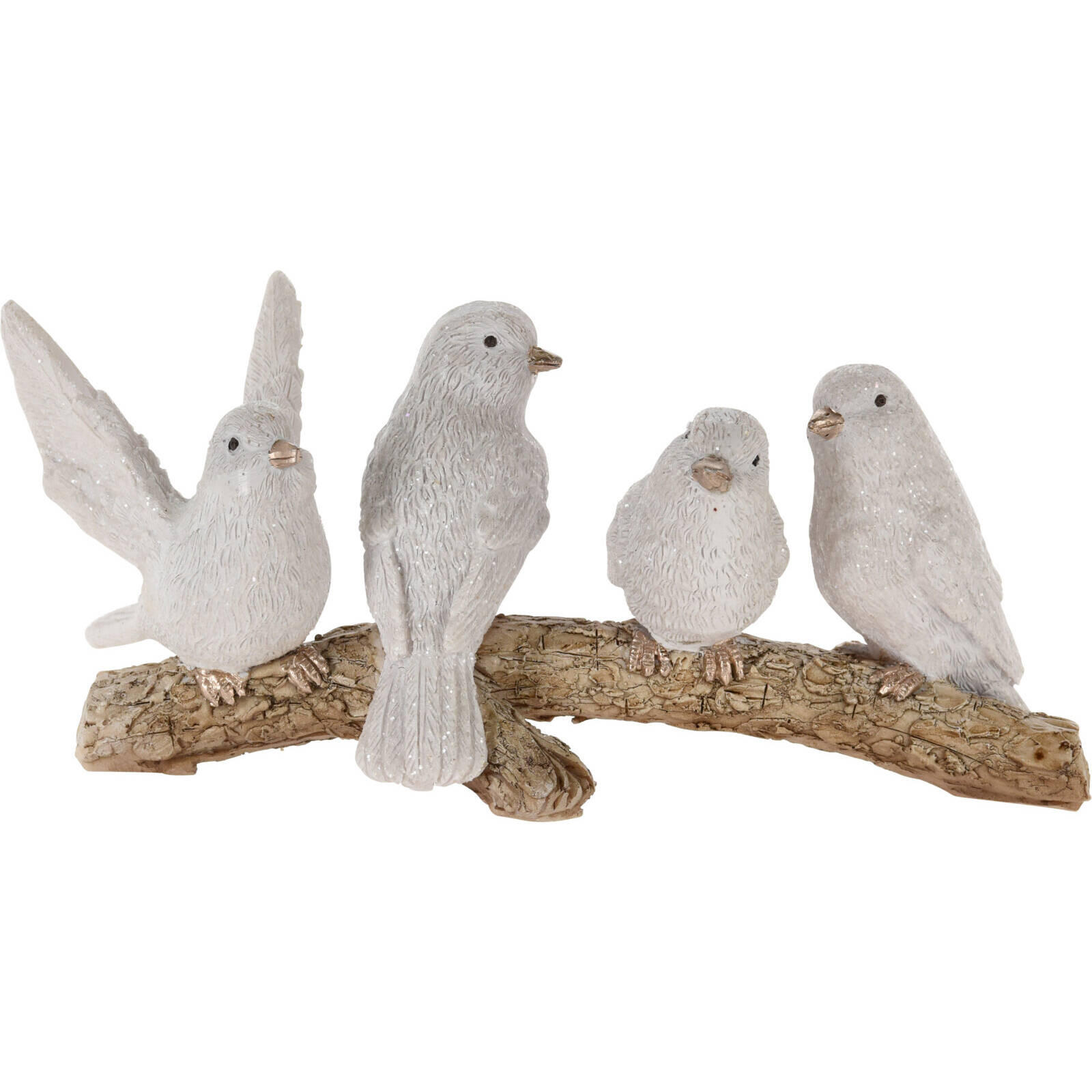 Home Styling Collection Vogelfigur Grau 7x7.4x16 cm