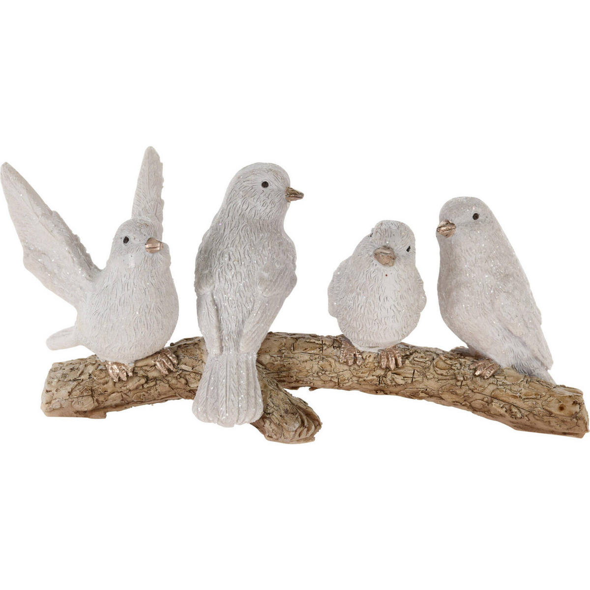 VOGELFIGUR 16 cm - Grau, Kunststoff (7/7.4/16cm) - Home Styling Collection