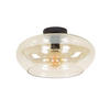 DECKENLEUCHTE Elevate Braun 40/40/22 cm - Goldfarben, Glas (40/40/22cm) - Hoyz Collection