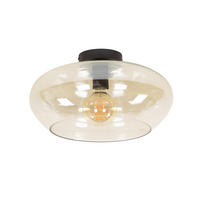 DECKENLEUCHTE Elevate Braun 40/40/22 cm - Goldfarben, Glas (40/40/22cm) - Hoyz Collection