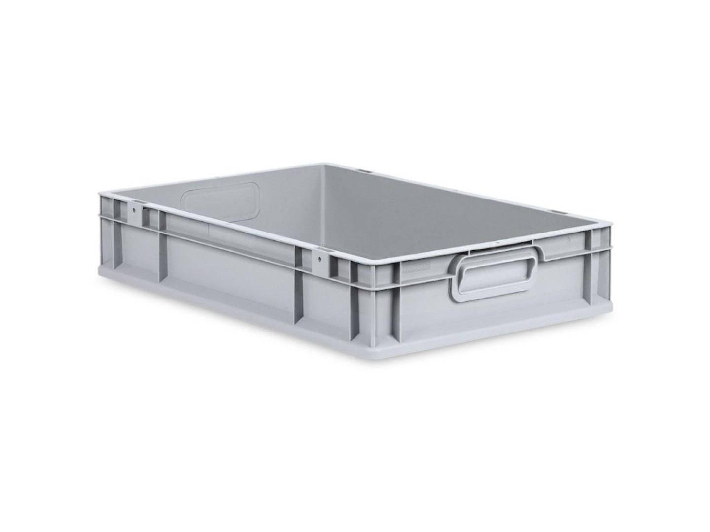 EUROBOX 8x Nextgen Economy Griffe Geschlossen 12x40x60cm 23 Liter - Grau, Kunststoff (40/12/60cm) - PROREGAL