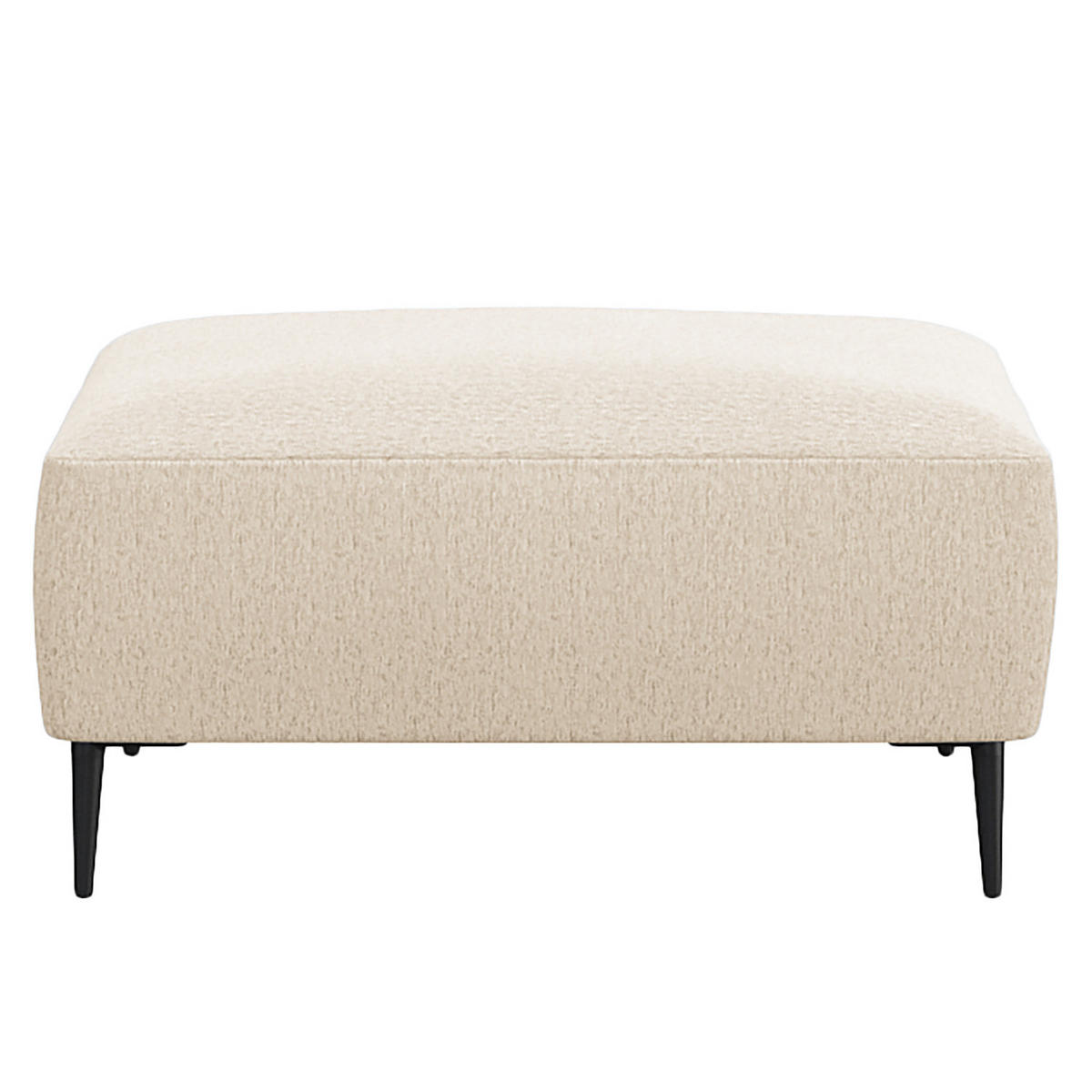 POLSTERHOCKER - Beige/Schwarz, Textil (90/45/60cm) - home24