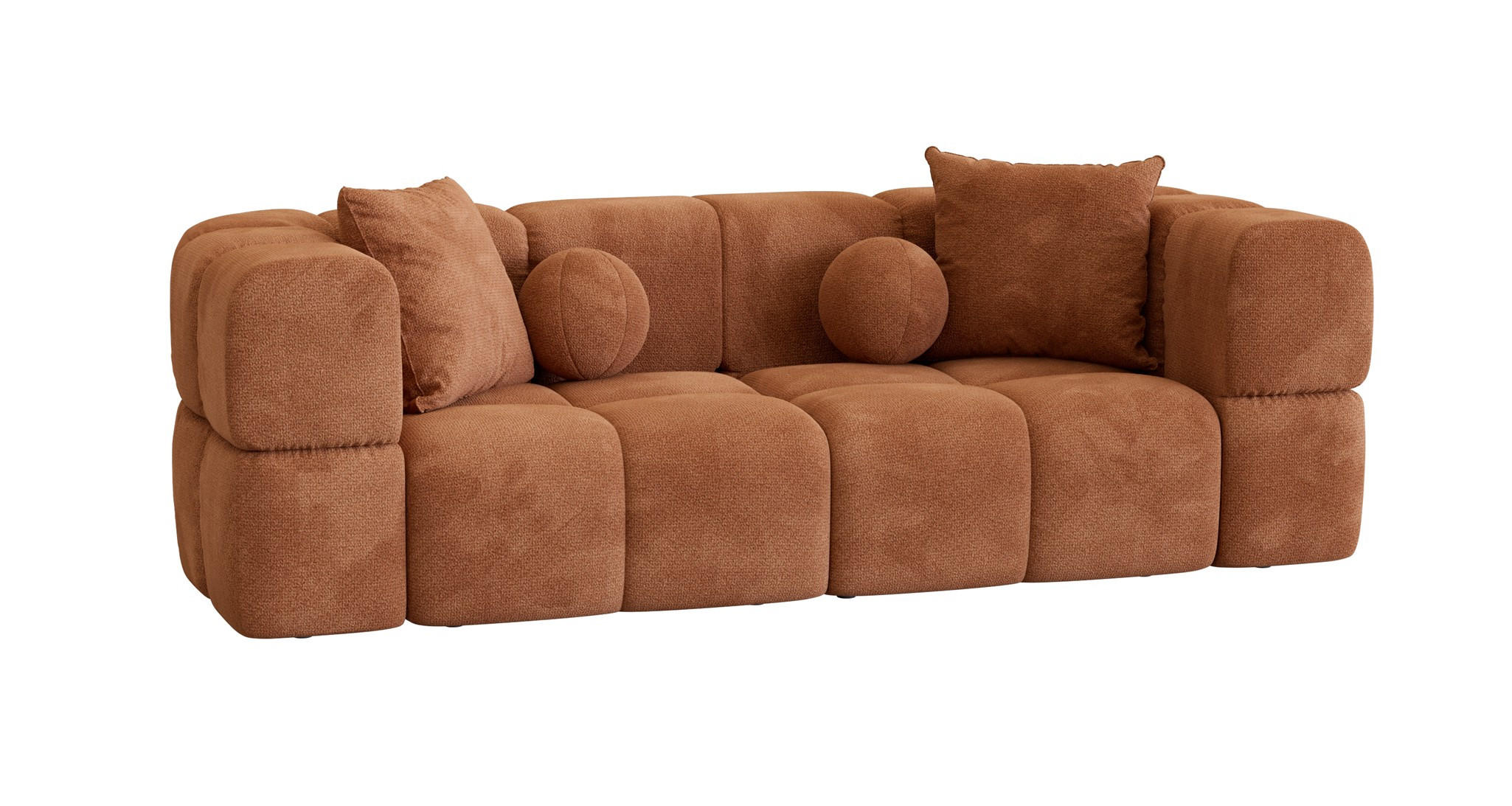 Fun Möbel Sofa Rotbraun 250x77x103 cm