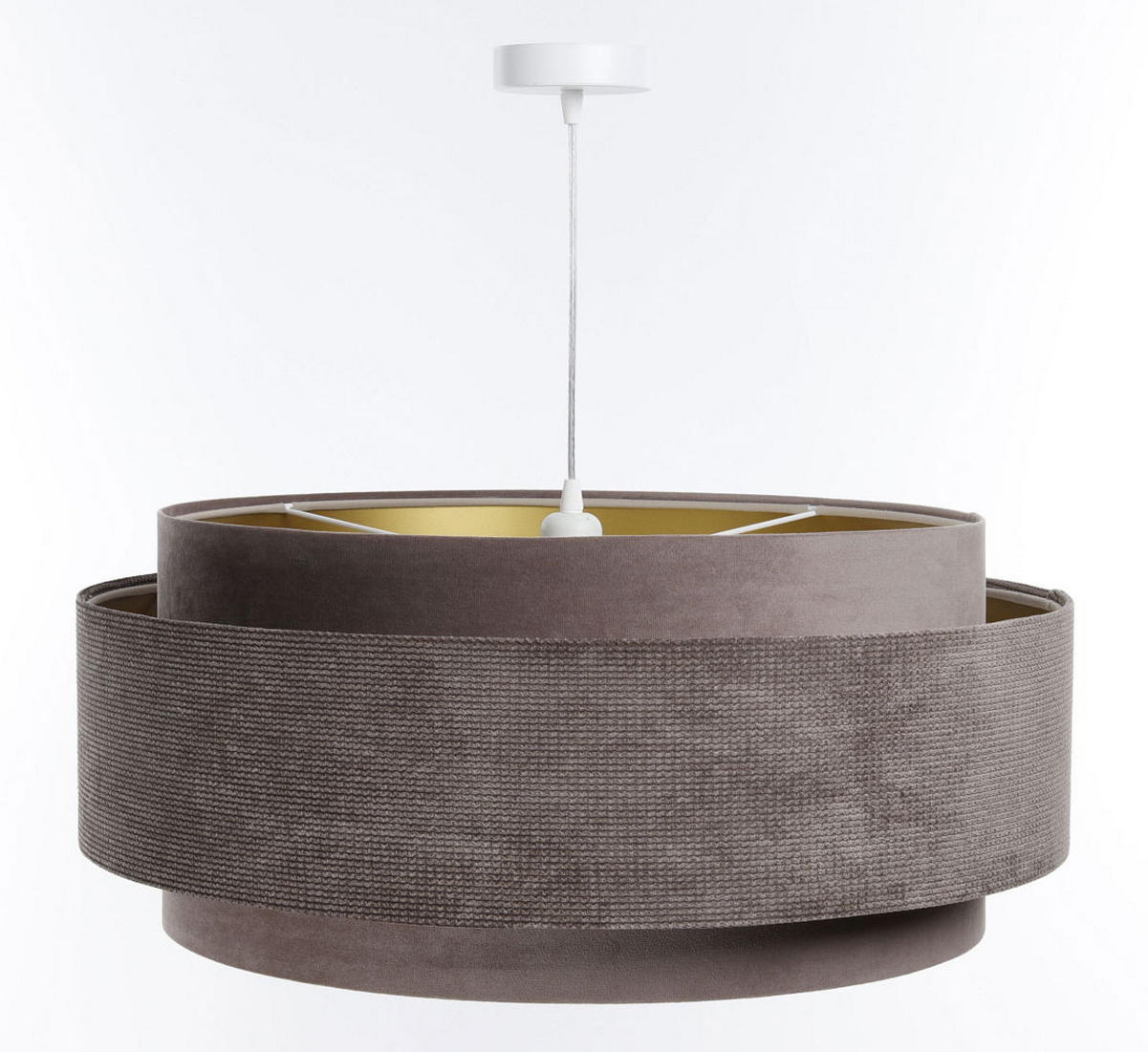 HÄNGELEUCHTE Gold 60/25 cm - Goldfarben, Kunststoff (60/1.9/25cm) - ONZENO