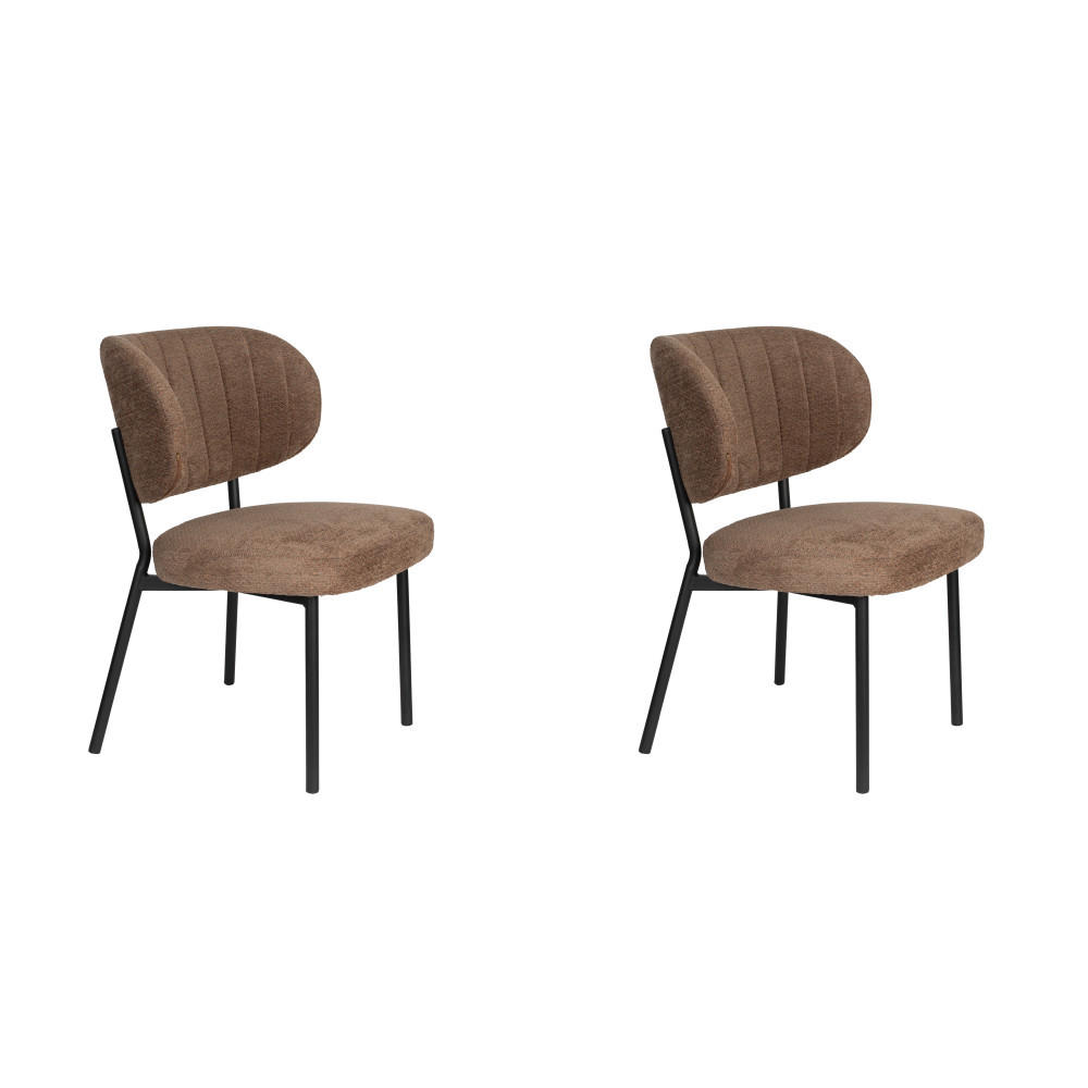 ESSZIMMERSTUHL Sanne - Orange - 64/56/82 cm - 2er-Set - Orange, Holz (56/82/64cm)