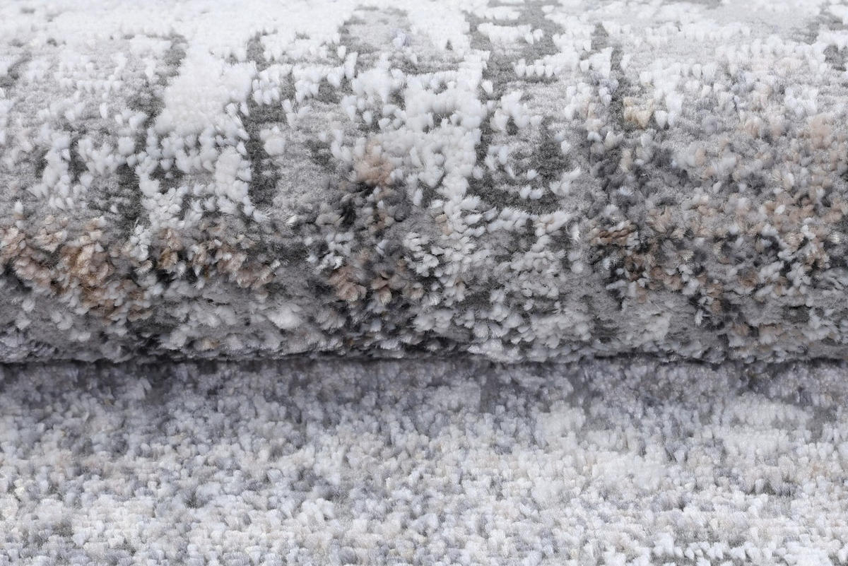 KOBEREC grafitový šedý abstraktní - 230 x 240 cm - šedá, textil (230/240cm) - Mazovia