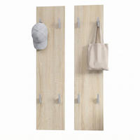 GARDEROBENPANEEL Wandpaneel Eiche sägerau - Eiche San Remo, Holzwerkstoff (120/28/2cm) - Vladon