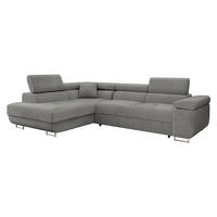 ECKSOFA Torezio, Seite: Links - Dunkelgrau, Holz/Textil (274/203cm) - MIRJAN24