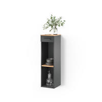 WEINREGAL Regusa Goldkraft Eiche/Anthrazit 30 x 106 cm - Honigeiche/Anthrazit, Holzwerkstoff (30/106/34.5cm) - Livinity®