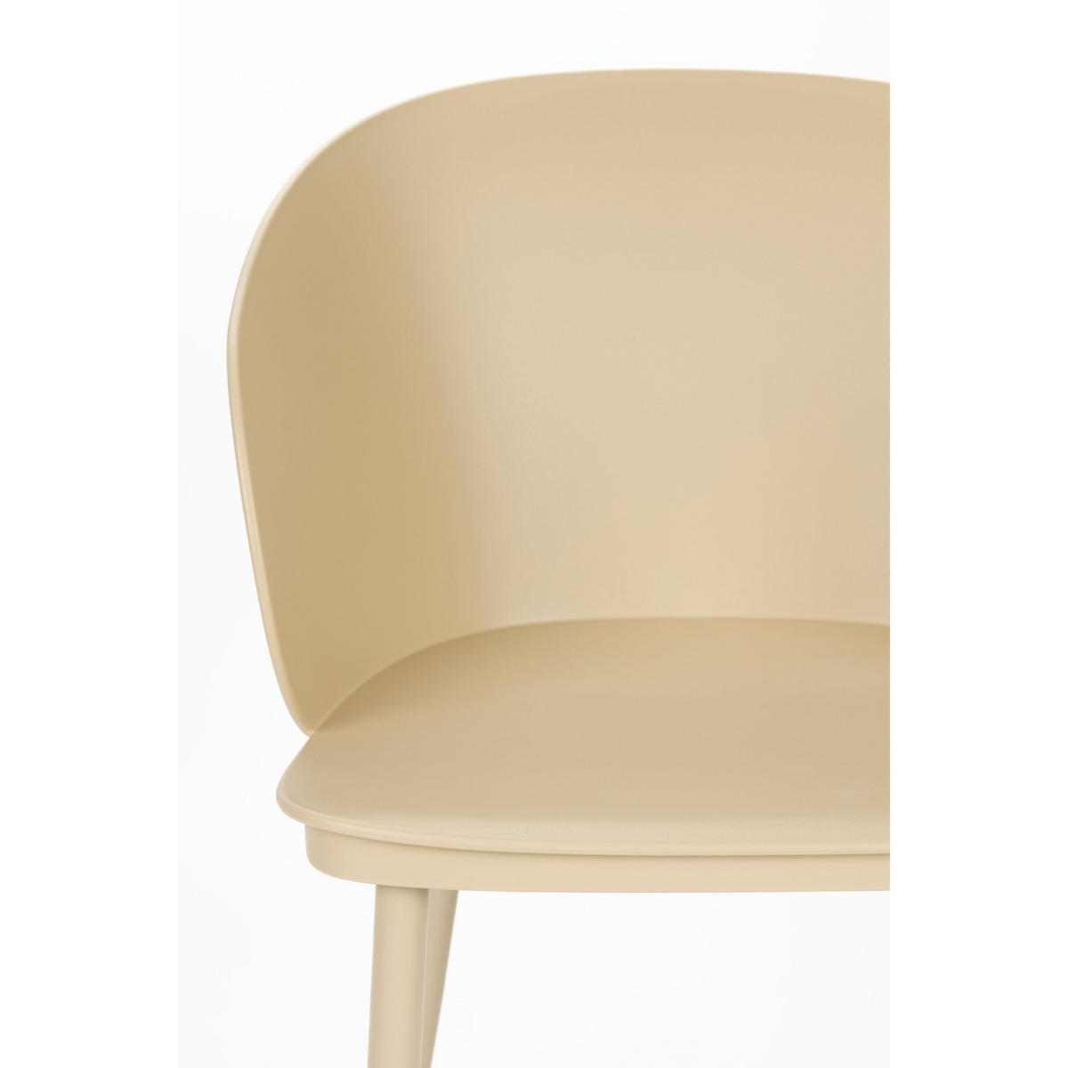 ESSZIMMERSTUHL Gigi Beige - 2 er Set - Weiß, Kunststoff (56.5/80.5/55.5cm) - Housecraft Living