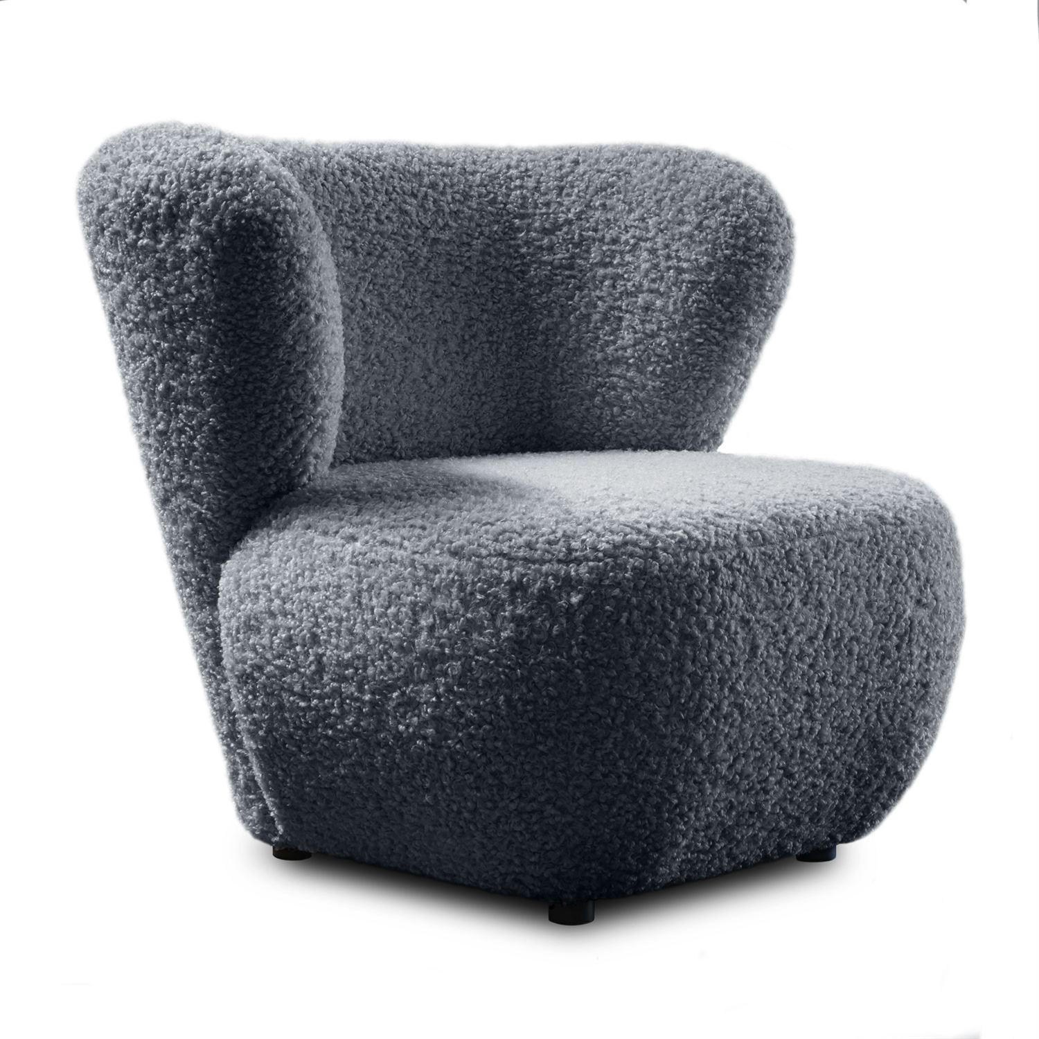 SESSEL ARLO LOUNGE Rolf 07 - Graphitfarben, Textil (85/74/58cm) - Lookway