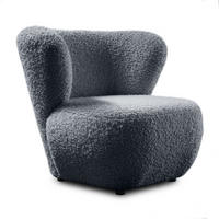 SESSEL ARLO LOUNGE Rolf 07 - Graphitfarben, Textil (85/74/58cm) - Lookway