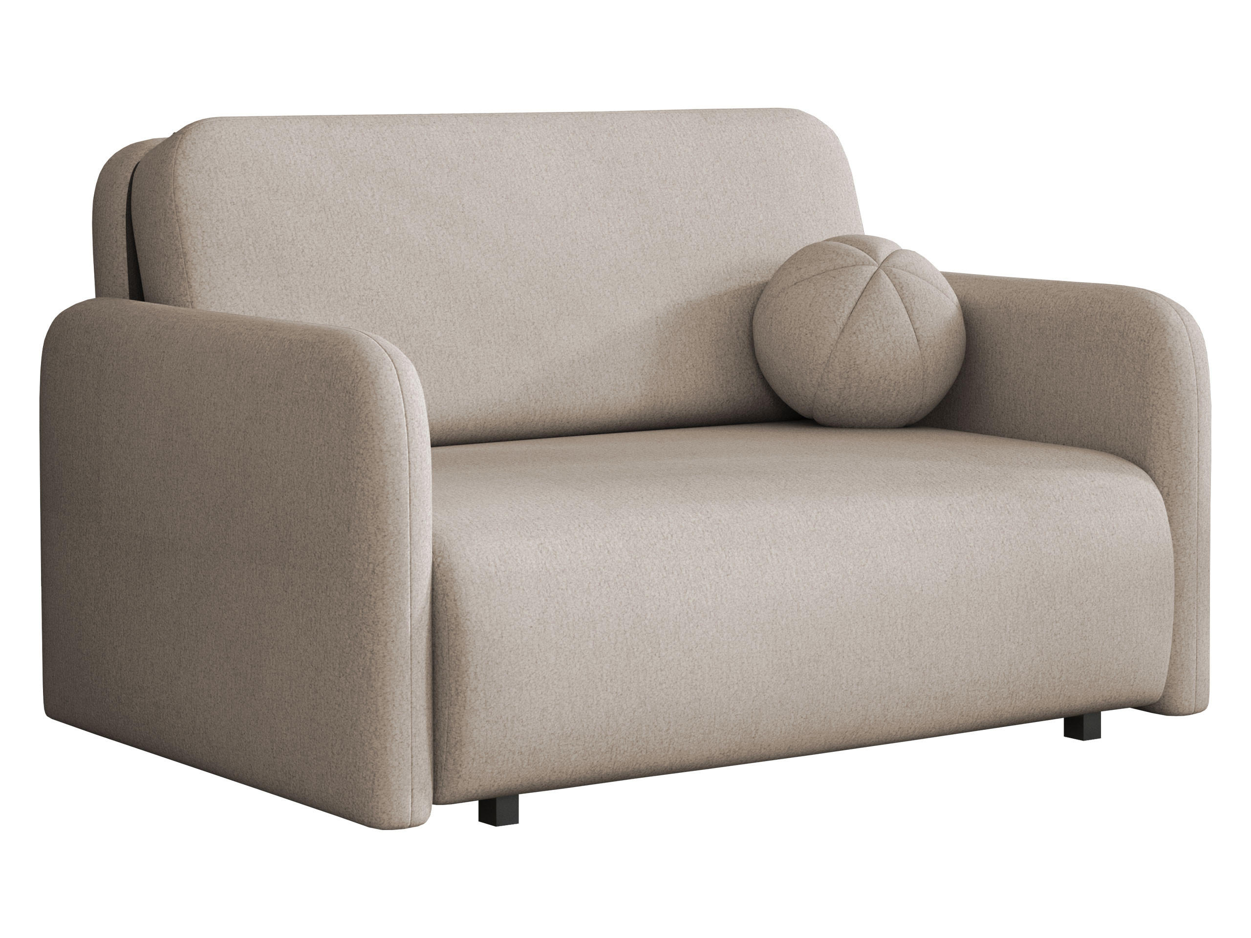 SCHLAFSOFA Viva Sun II - Schwarz/Cappuccino, Holz/Textil (130/85/103cm) - MIRJAN24