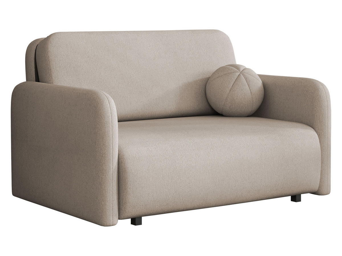 SCHLAFSOFA Viva Sun II - Schwarz/Cappuccino, Holz/Textil (130/85/103cm) - MIRJAN24