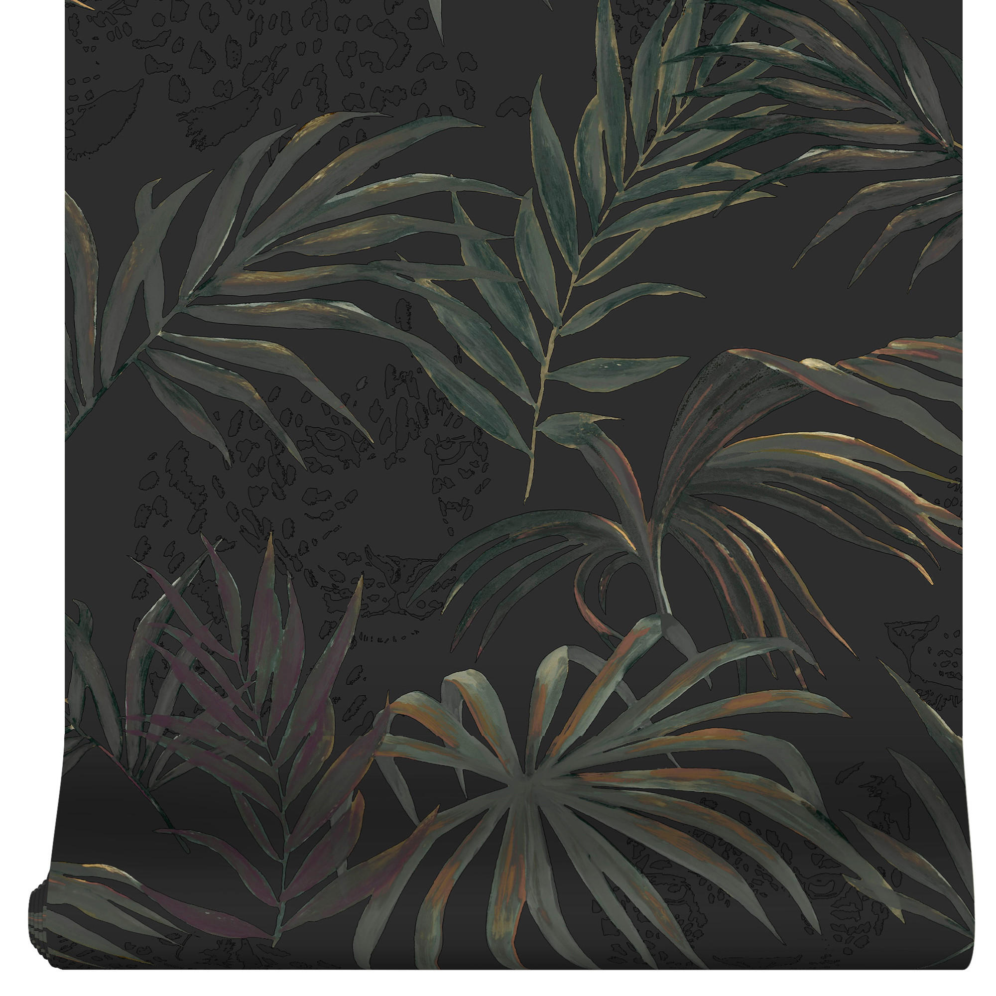 VLIESTAPETE Panther 1000x52cm - Schwarz, Papier/Kunststoff (52/1000cm) - Art for the Home