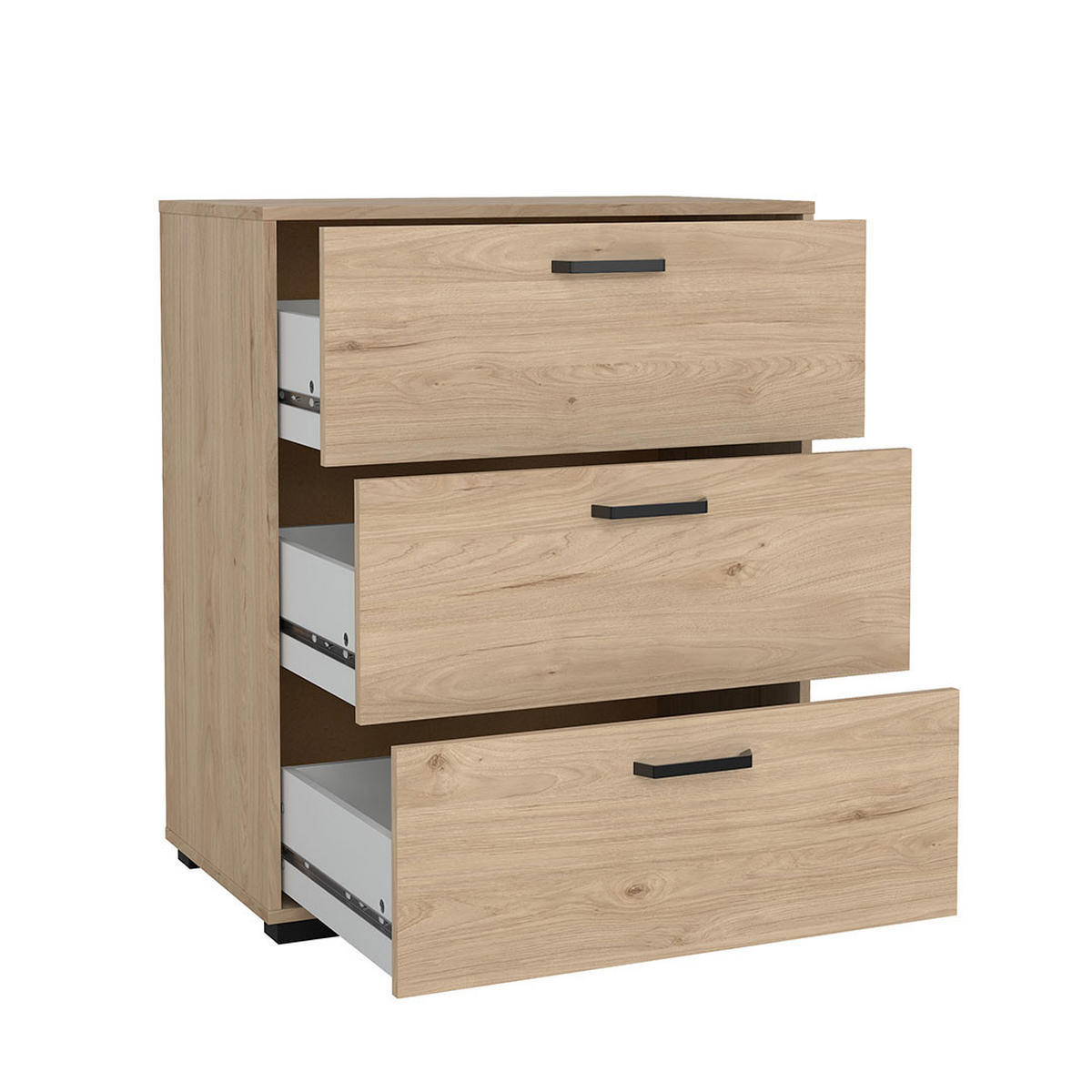 KOMMODE, Sofia, Eiche, Holzwerkstoff, 71 x 40 x 83 cm - Eichefarben, Holzwerkstoff (71/83/40cm) - ebuy24