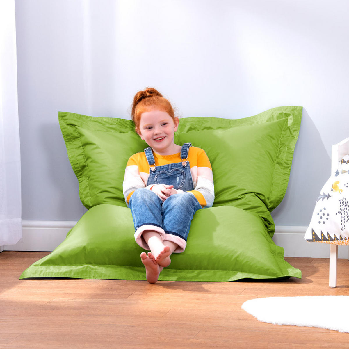 OUTDOORSITZSACK für Kinder - Grün, Kunststoff (100/20/125cm) - Veeva