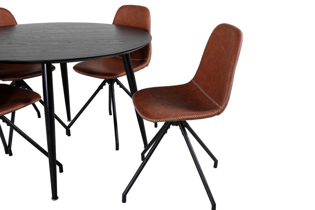 TISCHGRUPPE Braun - Braun, Holzwerkstoff (115/75/115cm) - ebuy24