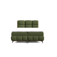 BOXBETT mit Stauraum und Topper 120x200 cm in Grün - Grün, Metall (120/200cm) - Home Collective