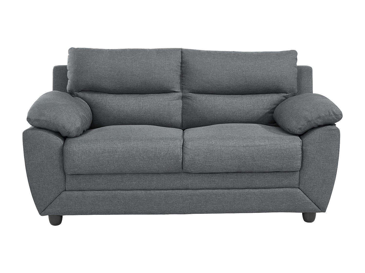 SOFA ohne Schlafmöglichkeit - 2 Personen - Stoff - Anthrazitgrau - - Anthrazit, Textil (163/88/82cm) - Vente-Unique