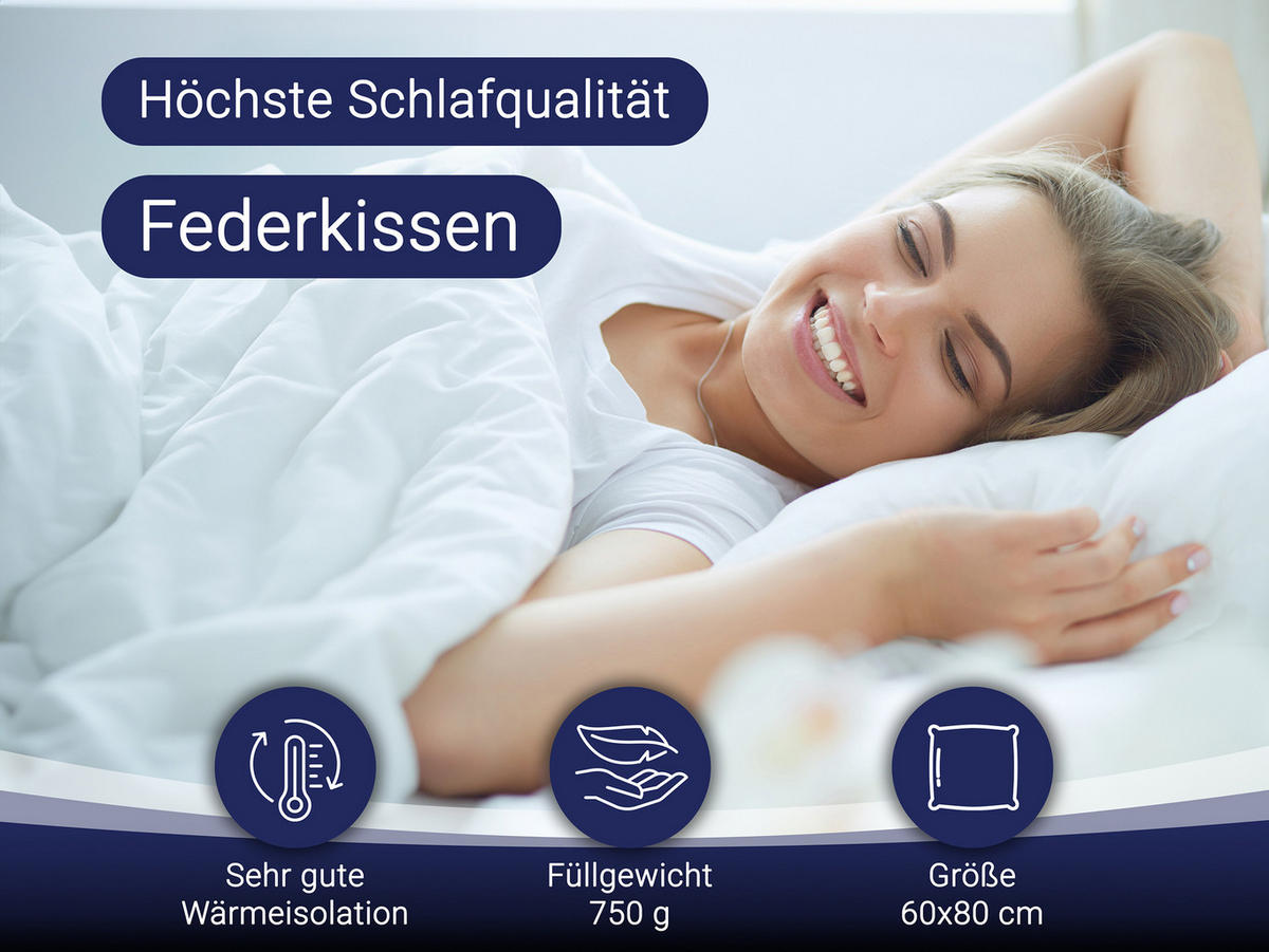 KISSEN, 60x80 cm, 100% Baumwolle, Weiß - Weiß, Textil (60/80cm) - Zollner