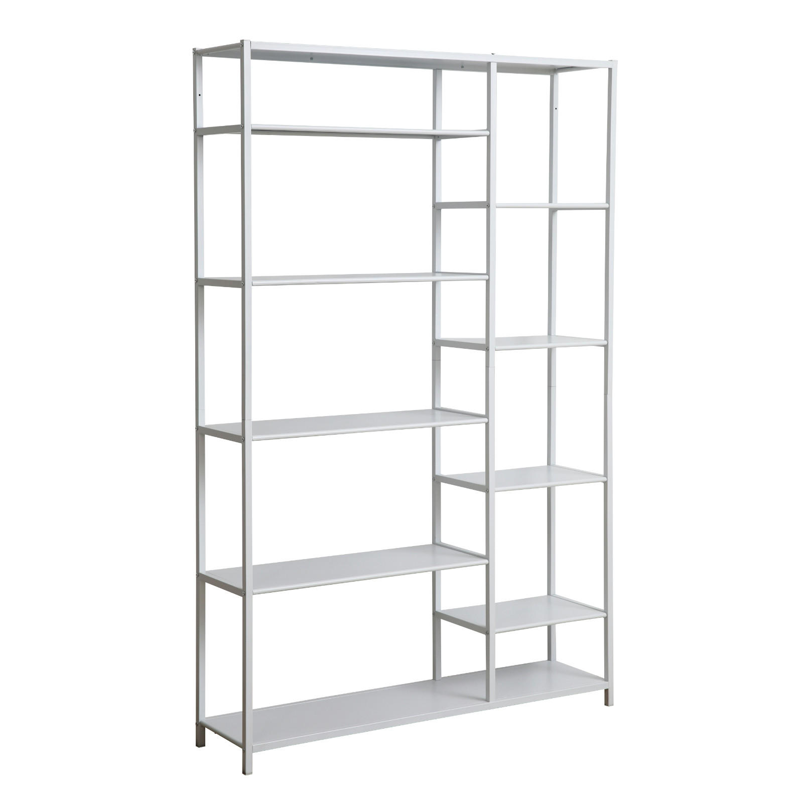 METALLREGAL CALIR Weiß - Weiß, Metall (120/188/29cm) - SVITA