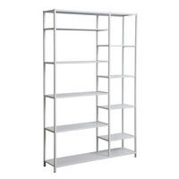 METALLREGAL CALIR Weiß - Weiß, Metall (120/188/29cm) - SVITA