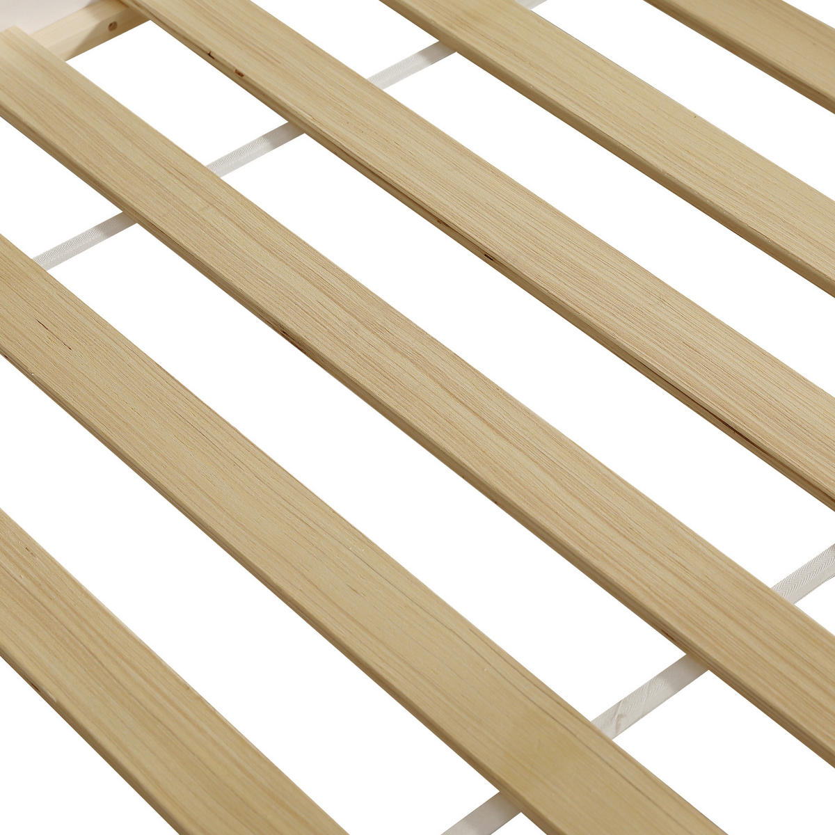 ETAGENBETT 90/200 cm in Weiß & Natur mit 2 Schubladen und Regal Kiefer & MDF - Weiß, Holz/Holzwerkstoff (90/200cm) - CHICFURN