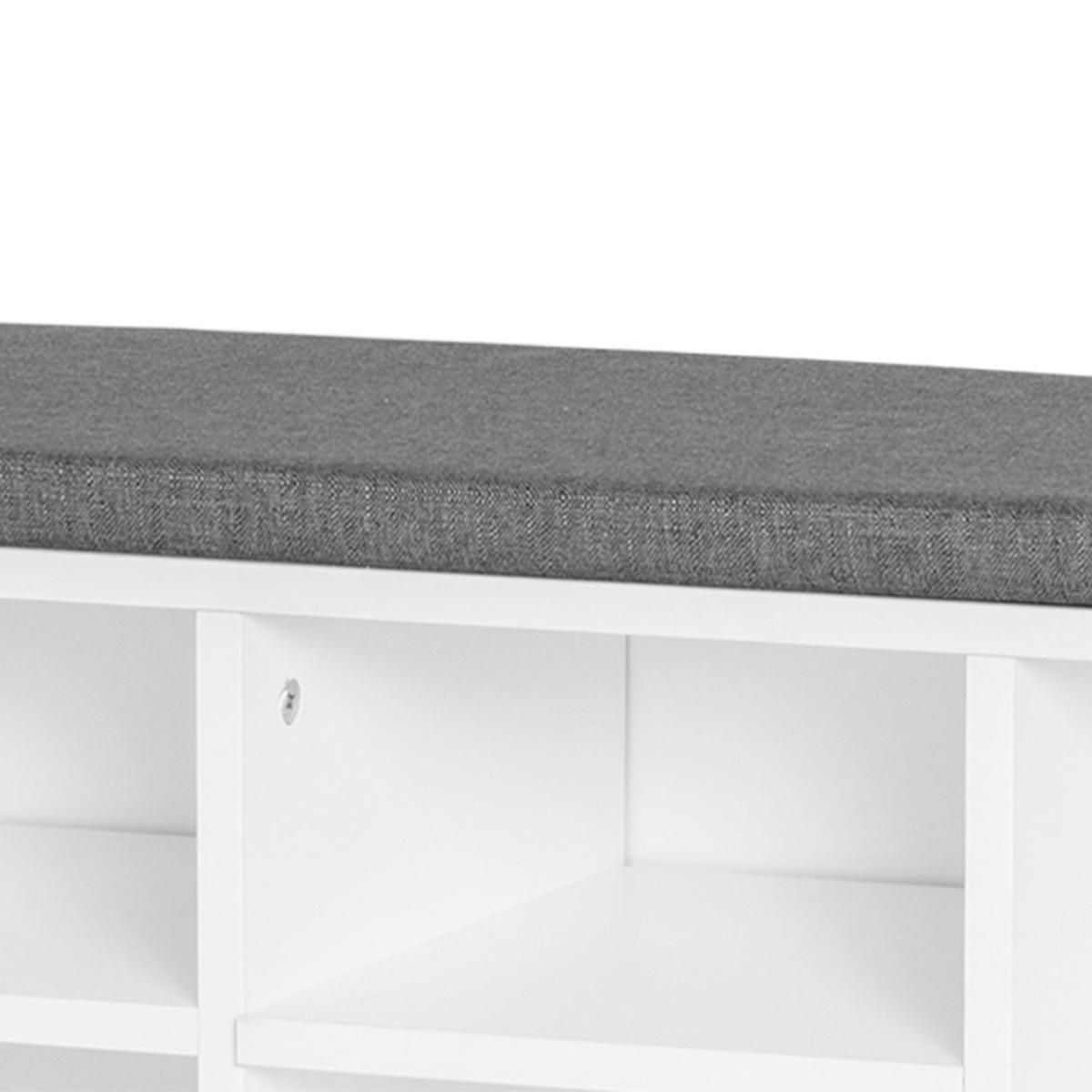 SCHUHBANK Weiß 1 Stück - Weiß, Kunststoff (30/48/104cm) - GiPP