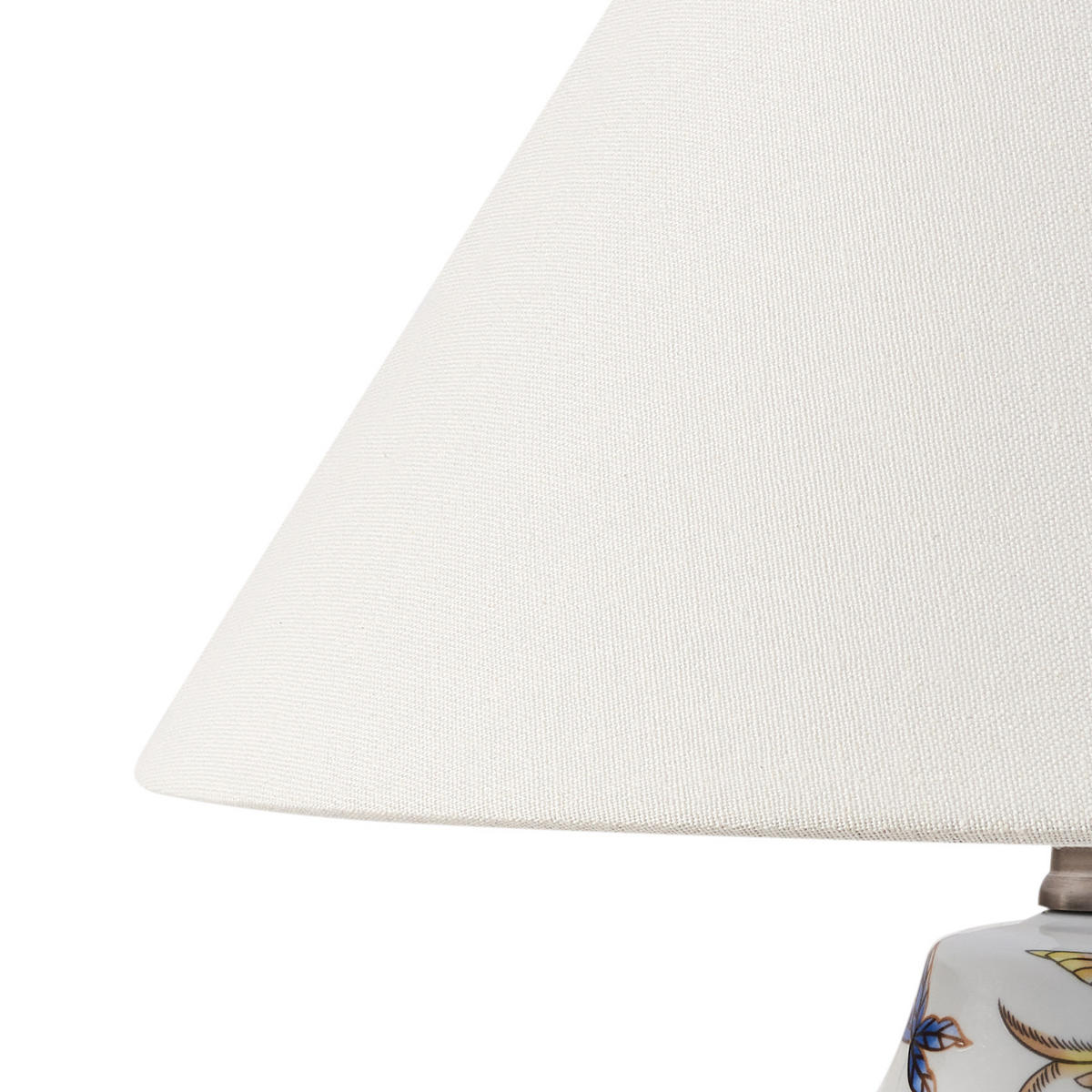 TISCHLAMPE Porzellan Weiß/Blau Moraca - Blau/Weiß, Keramik (40/40/53cm) - Beliani