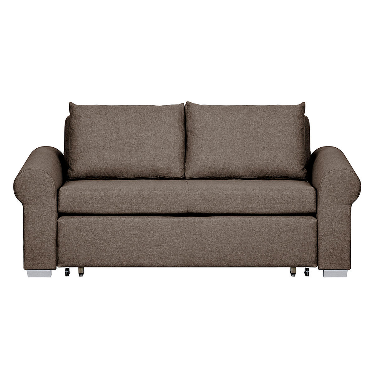 SCHLAFSOFA - Braun, Textil (204/90/90cm) - home24