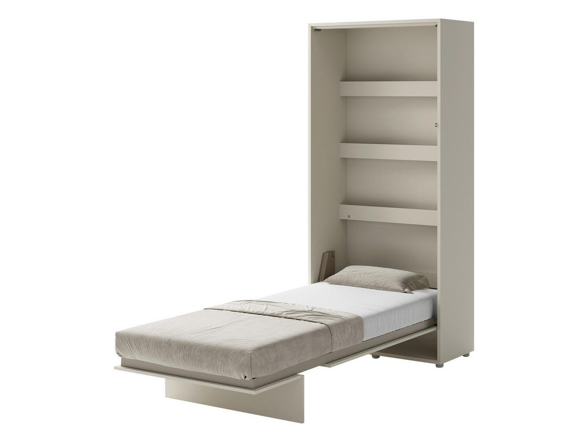 SCHRANKBETT Bed-Concept BC-03 90x200 - Kaschmir/Grau, Holz/Holzwerkstoff (90/200cm) - MIRJAN24