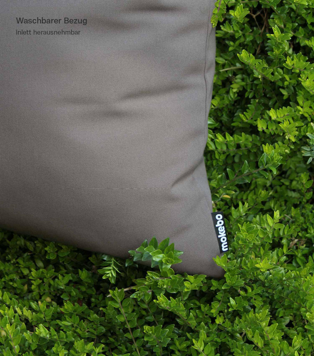 OUTDOORKISSEN Die Wolke 7 - Taupe, Textil (80/10cm) - Mokebo