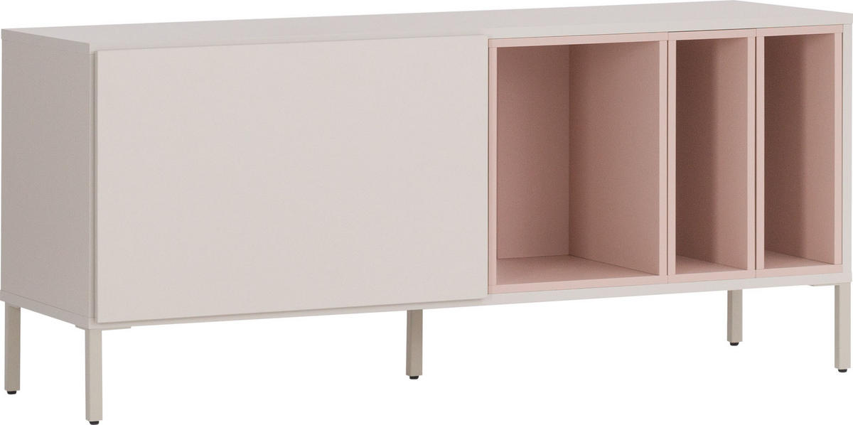 TV-LOWBOARD INTO - Beige, Holzwerkstoff (43.5/54/121cm) - Vox Möbel