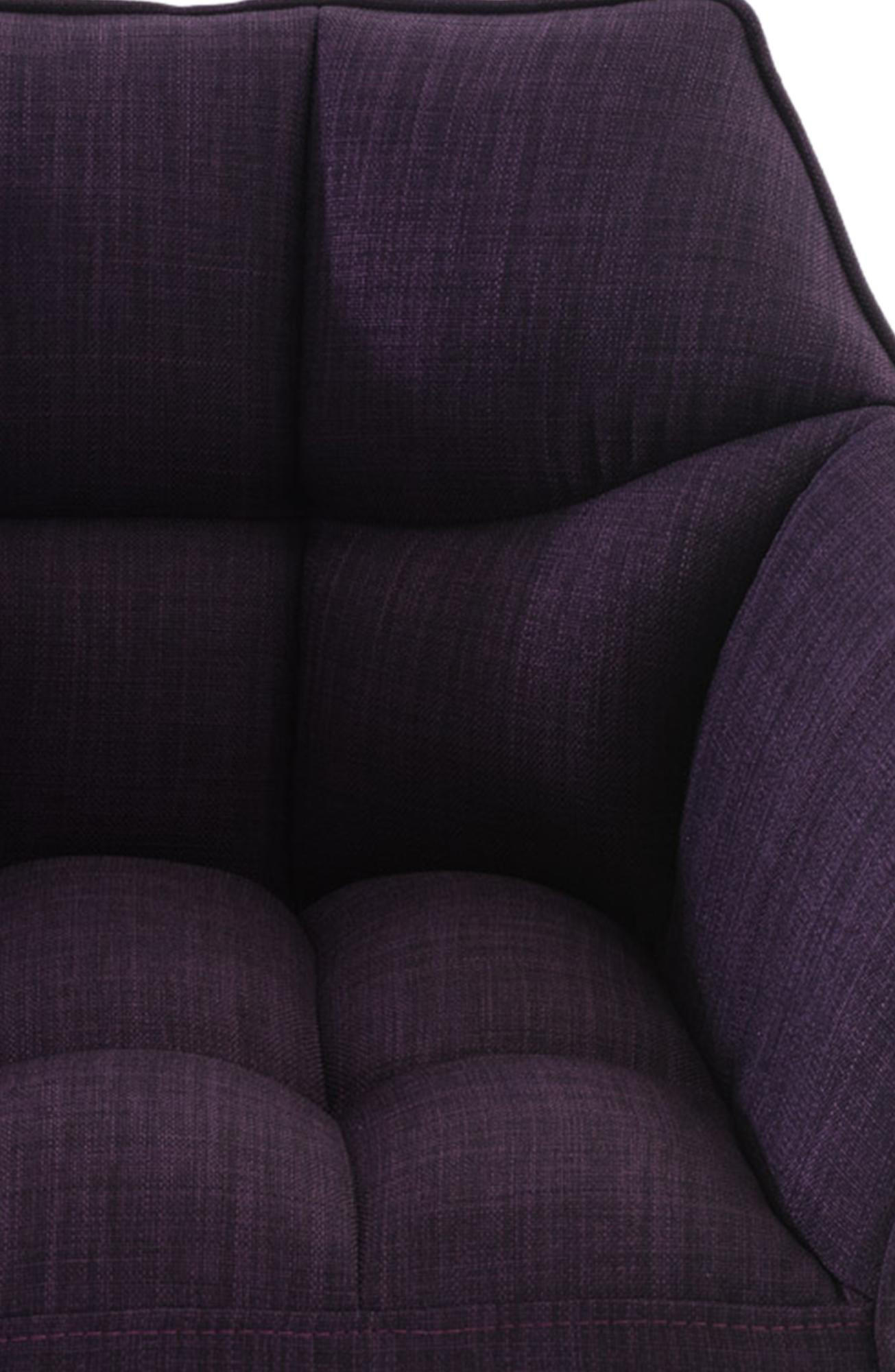 BARHOCKER Stoff lila - Lila/Schwarz, Textil/Metall (64/110/48cm) - CLP